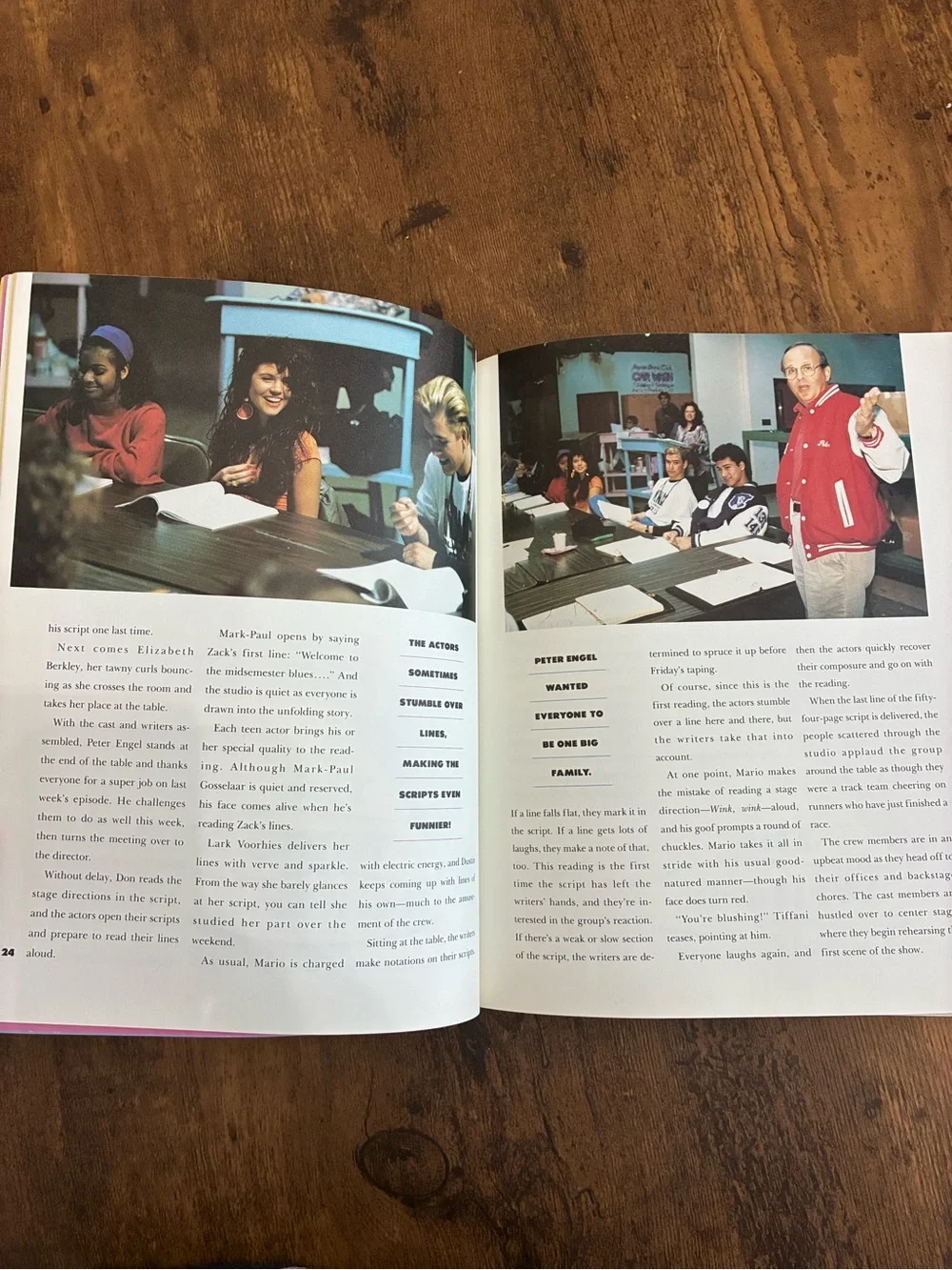 Vintage Saved By The Bell Behind The Scenes Book